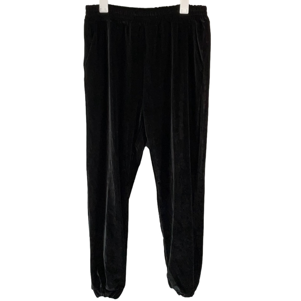 Black Velvet Pants NWOT Size X-Large